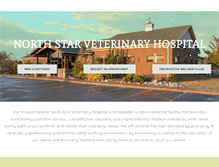 Tablet Screenshot of northstarveterinaryhospital.com